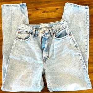 Abercrombie and Fitch “90’s Straight Ultra High Rise” jeans